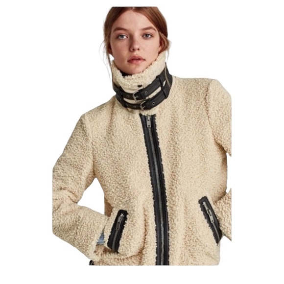 NWOT Zara Blogger Fav.  Shearling Faux Fur Jacket - Picture 4 of 8